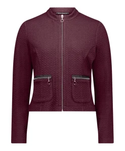 Dames jas bordeaux