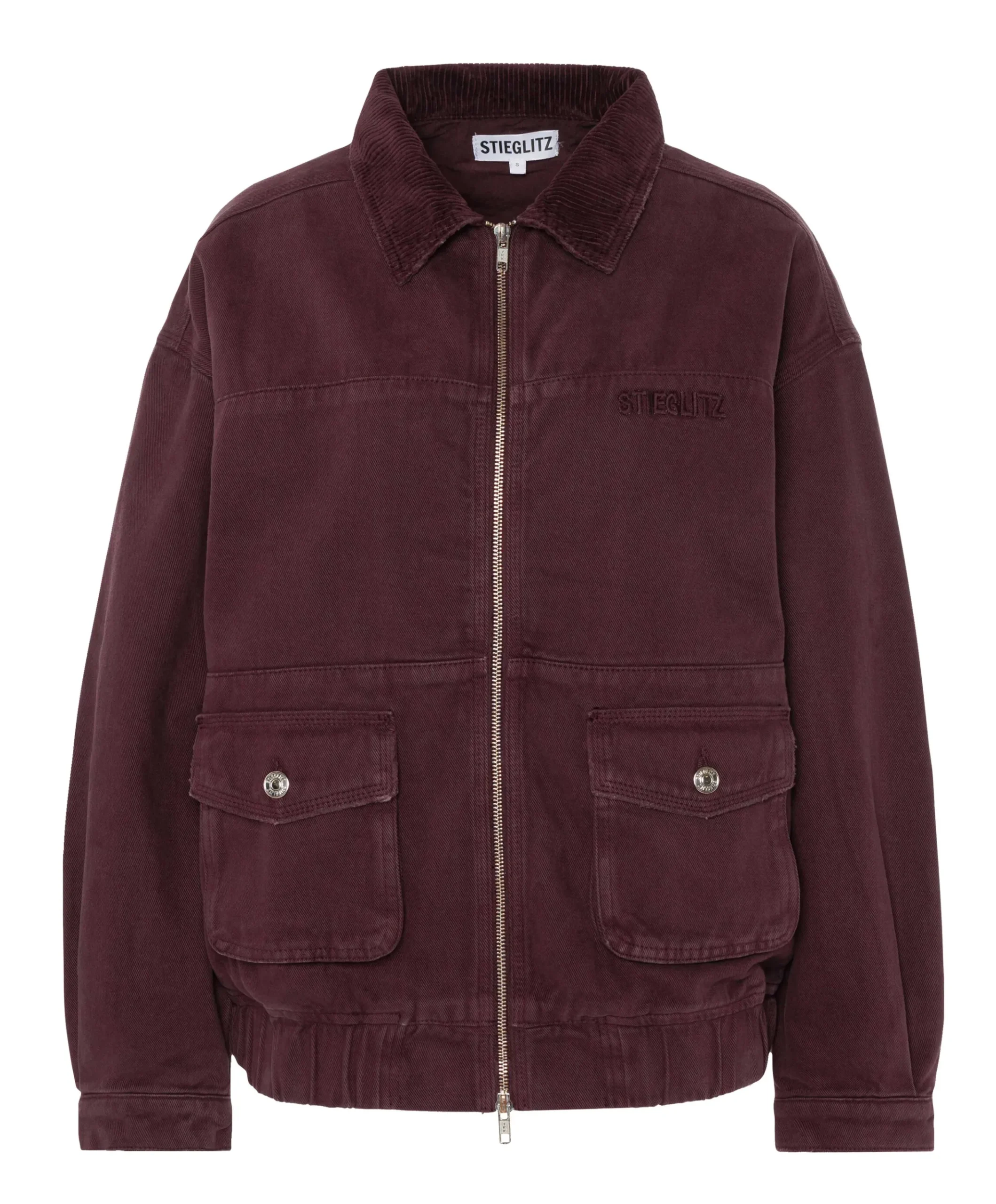Dames jas bordeaux