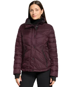 Dames jas bordeaux