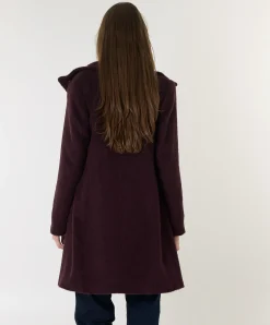 Dames jas bordeaux