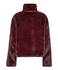 Dames jas bordeaux