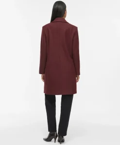 Dames jas bordeaux