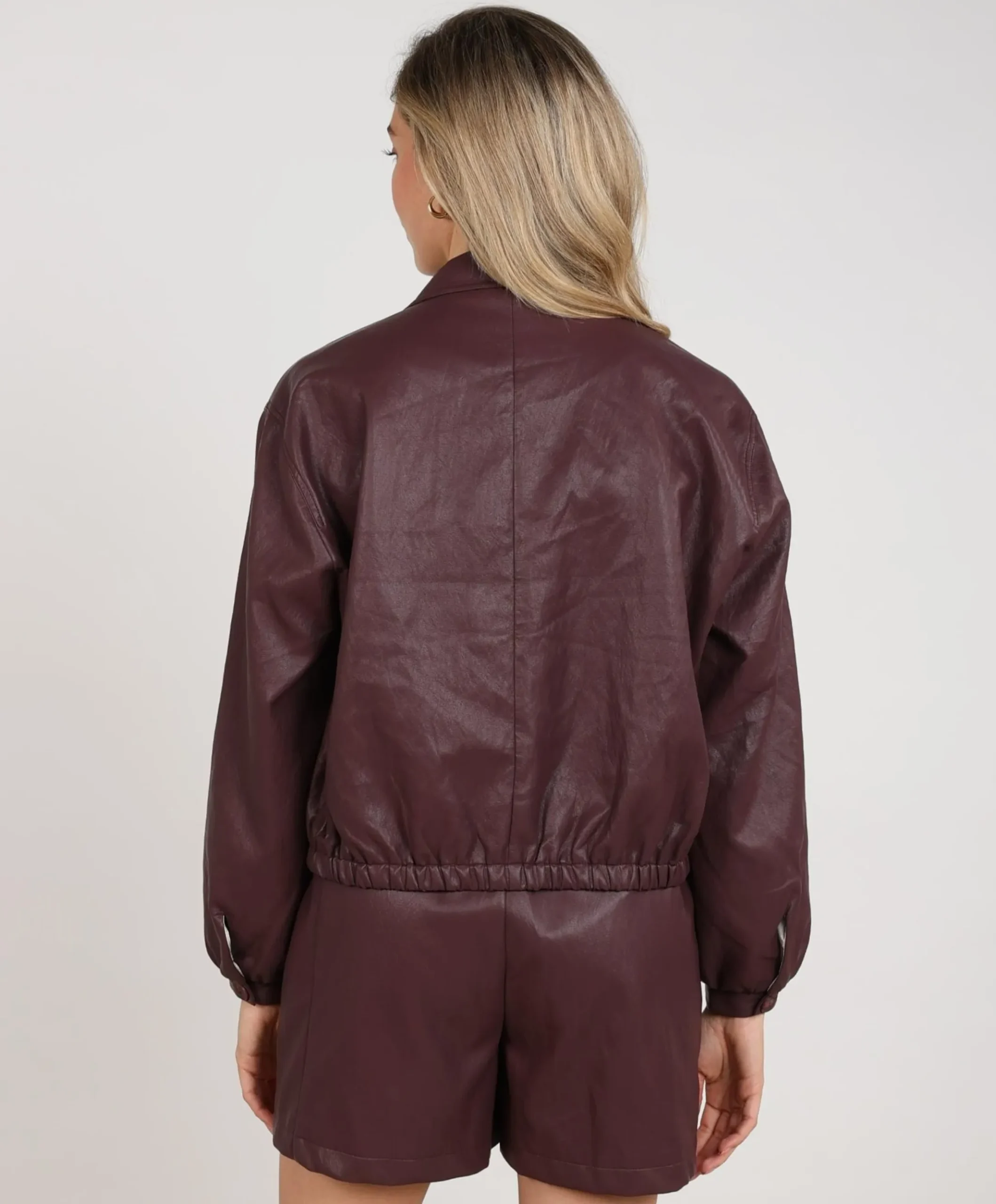 Dames jas bordeaux