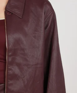 Dames jas bordeaux