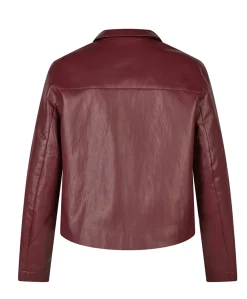 Dames jas bordeaux