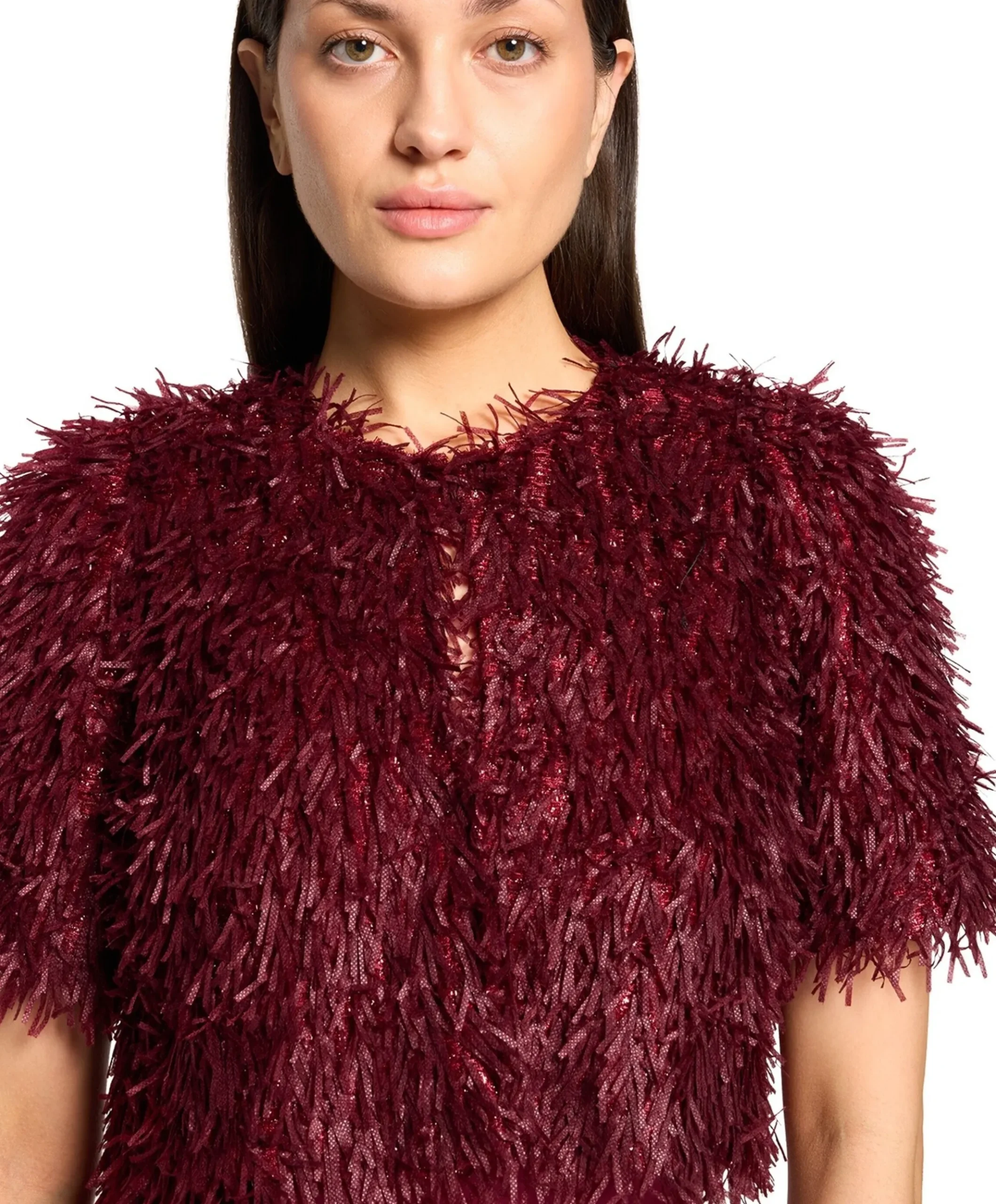 Dames jas bordeaux