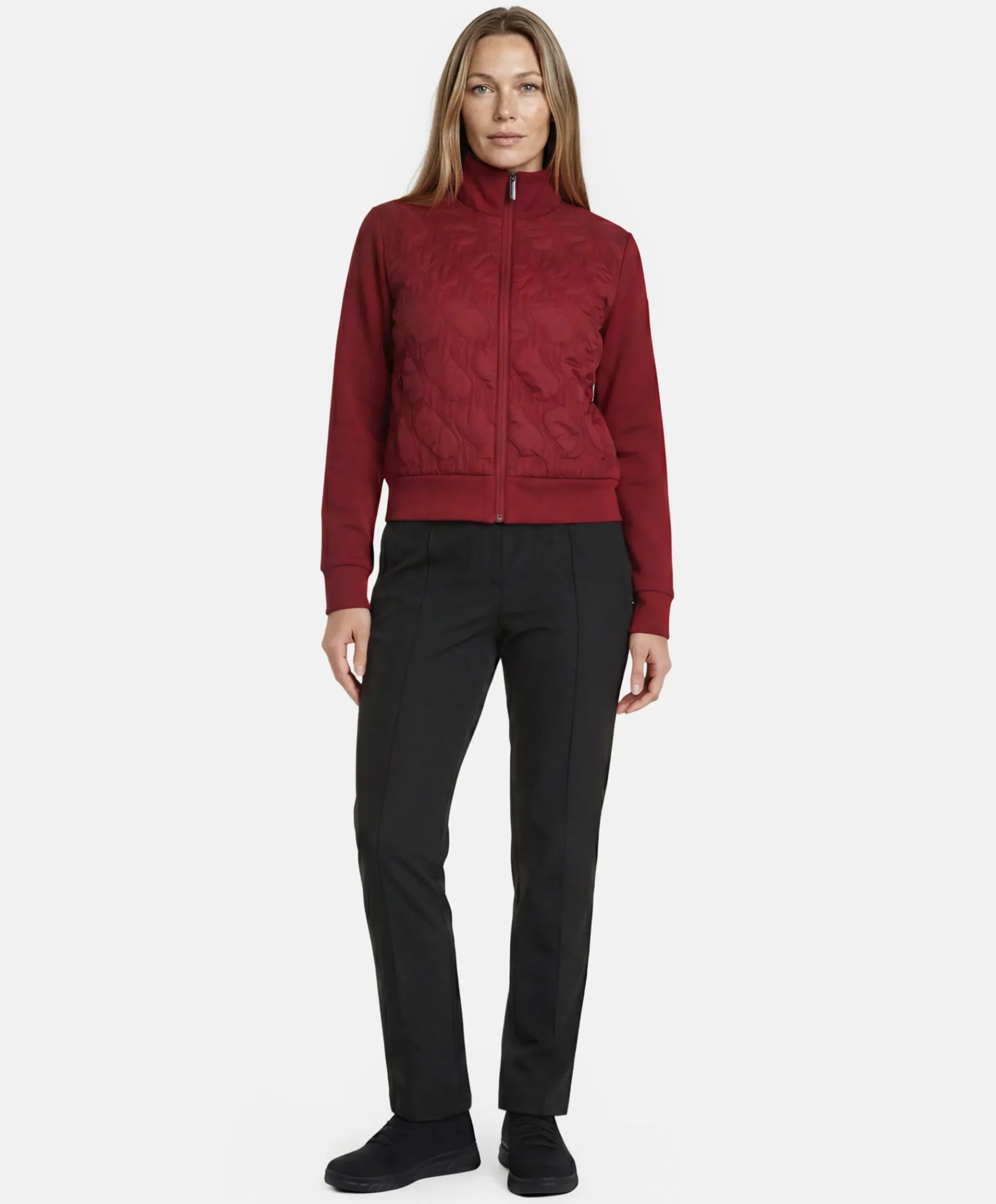 Dames jas bordeaux