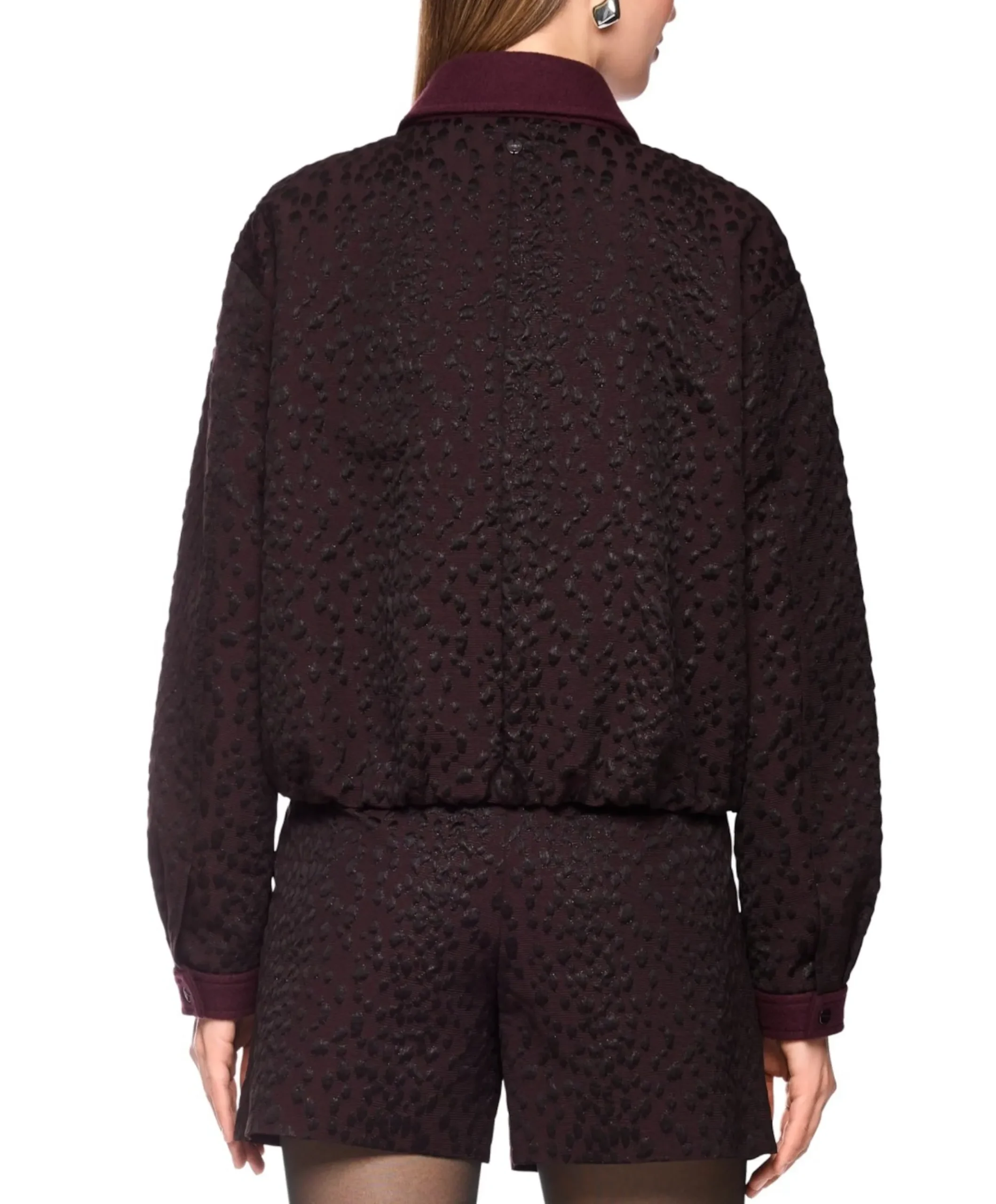 Dames jas bordeaux