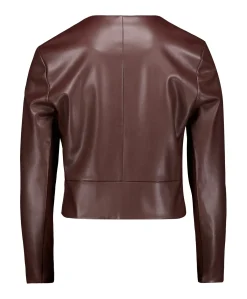 Dames jas bruin