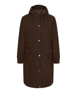 Dames jas bruin