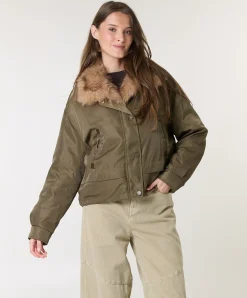 Dames jas groen