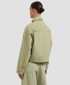 Dames jas groen