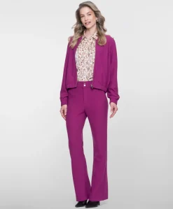 Dames jas paars