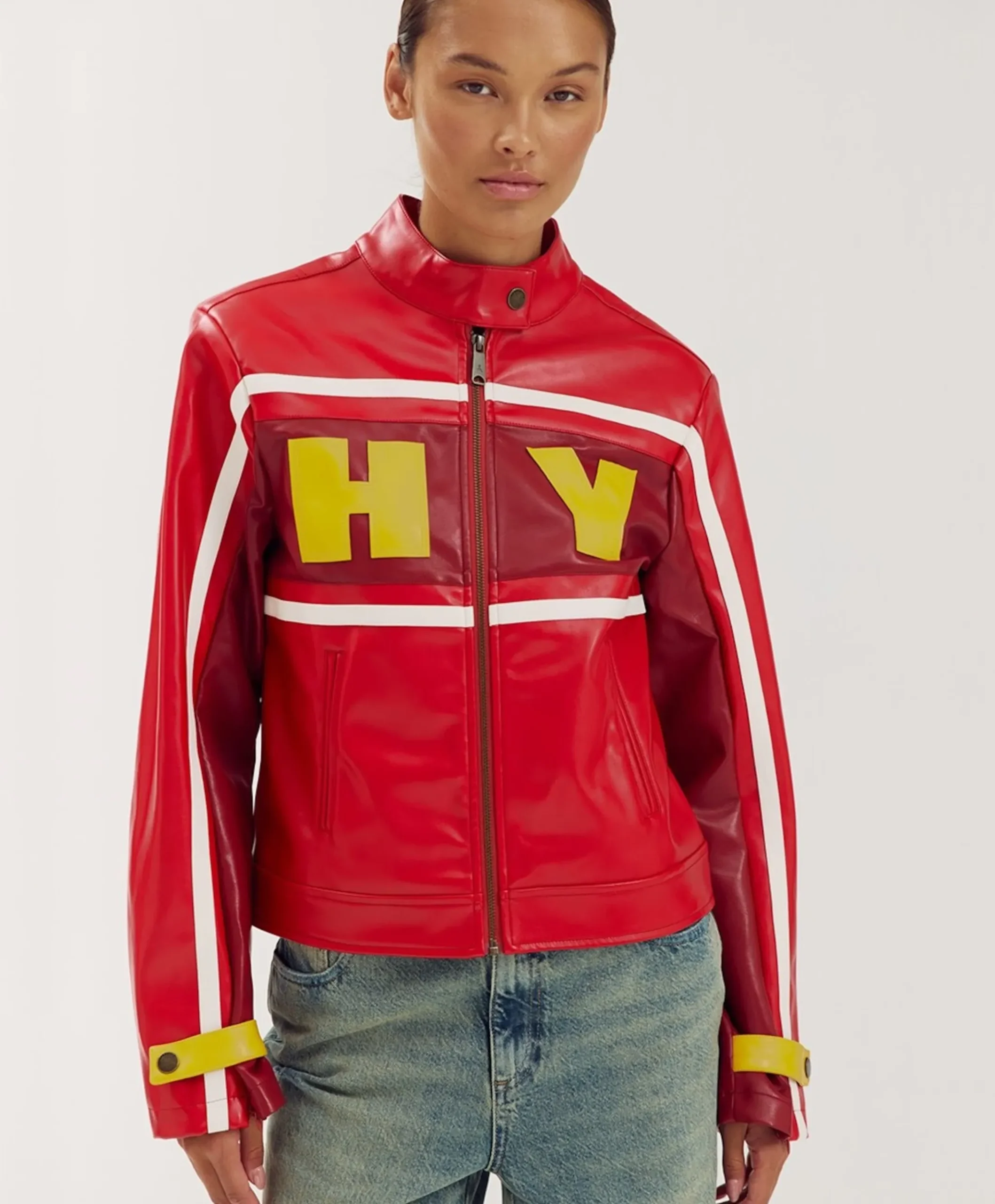 Dames jas rood