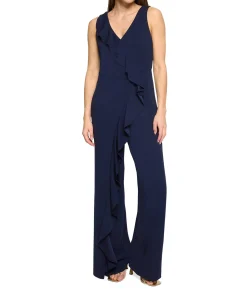dames jumpsuit blauw