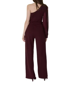 Dames jumpsuit bordeaux