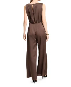 dames jumpsuit bruin
