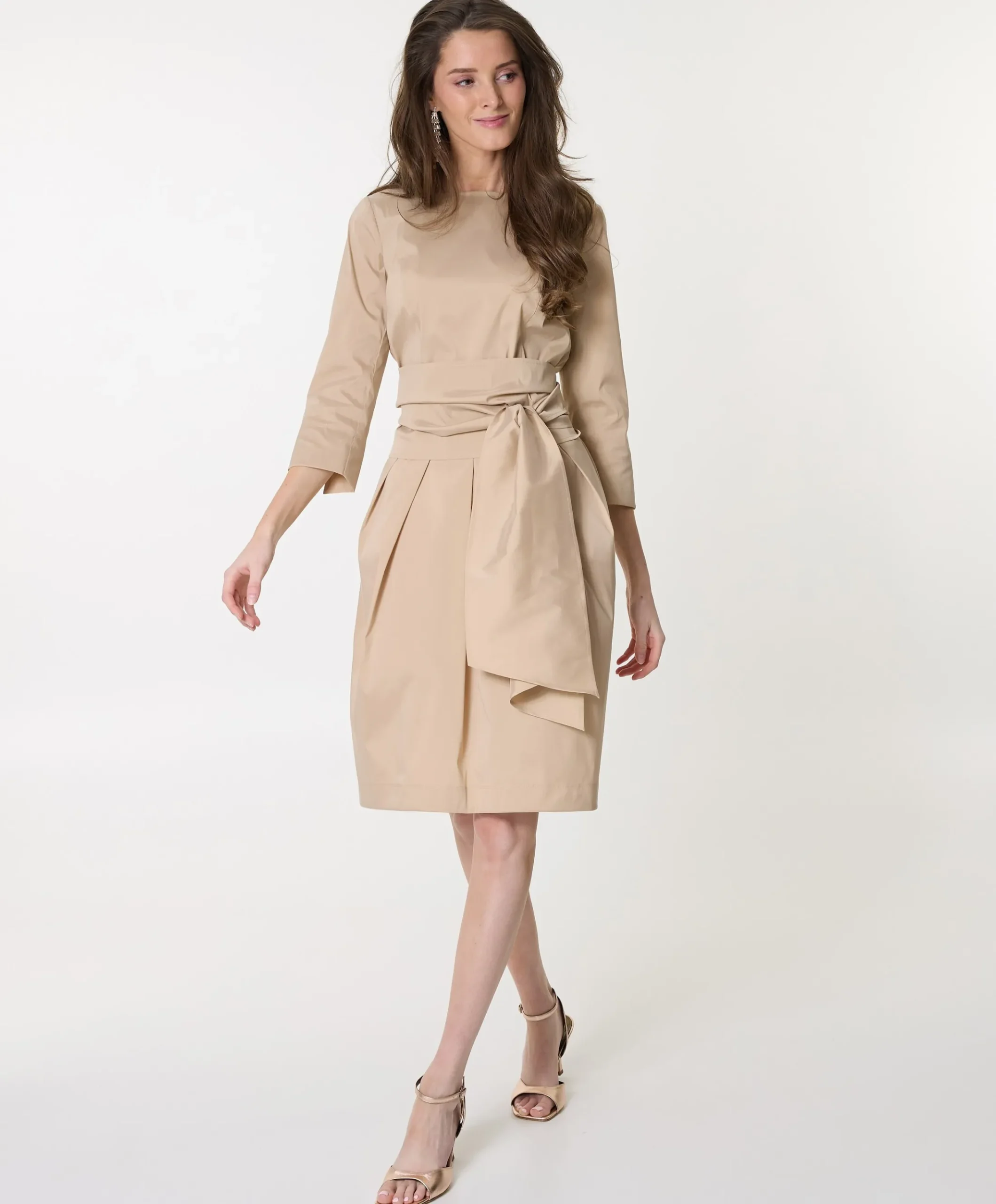 Dames jurk beige