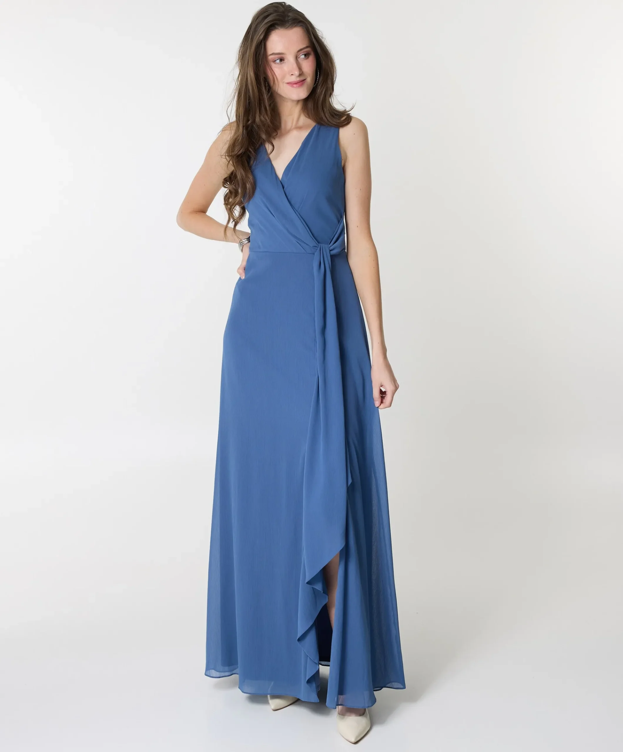 Dames jurk blauw