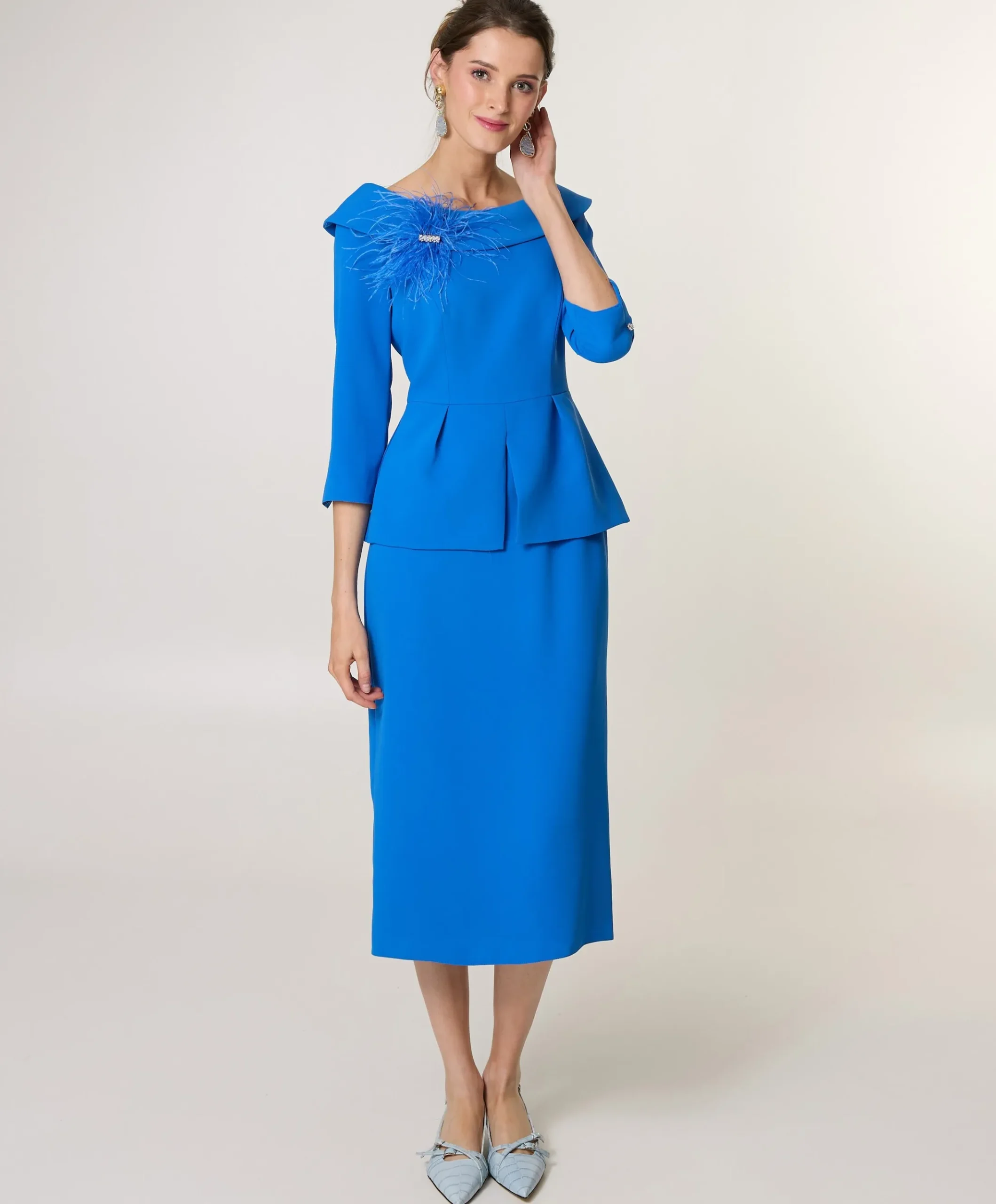 Dames jurk blauw