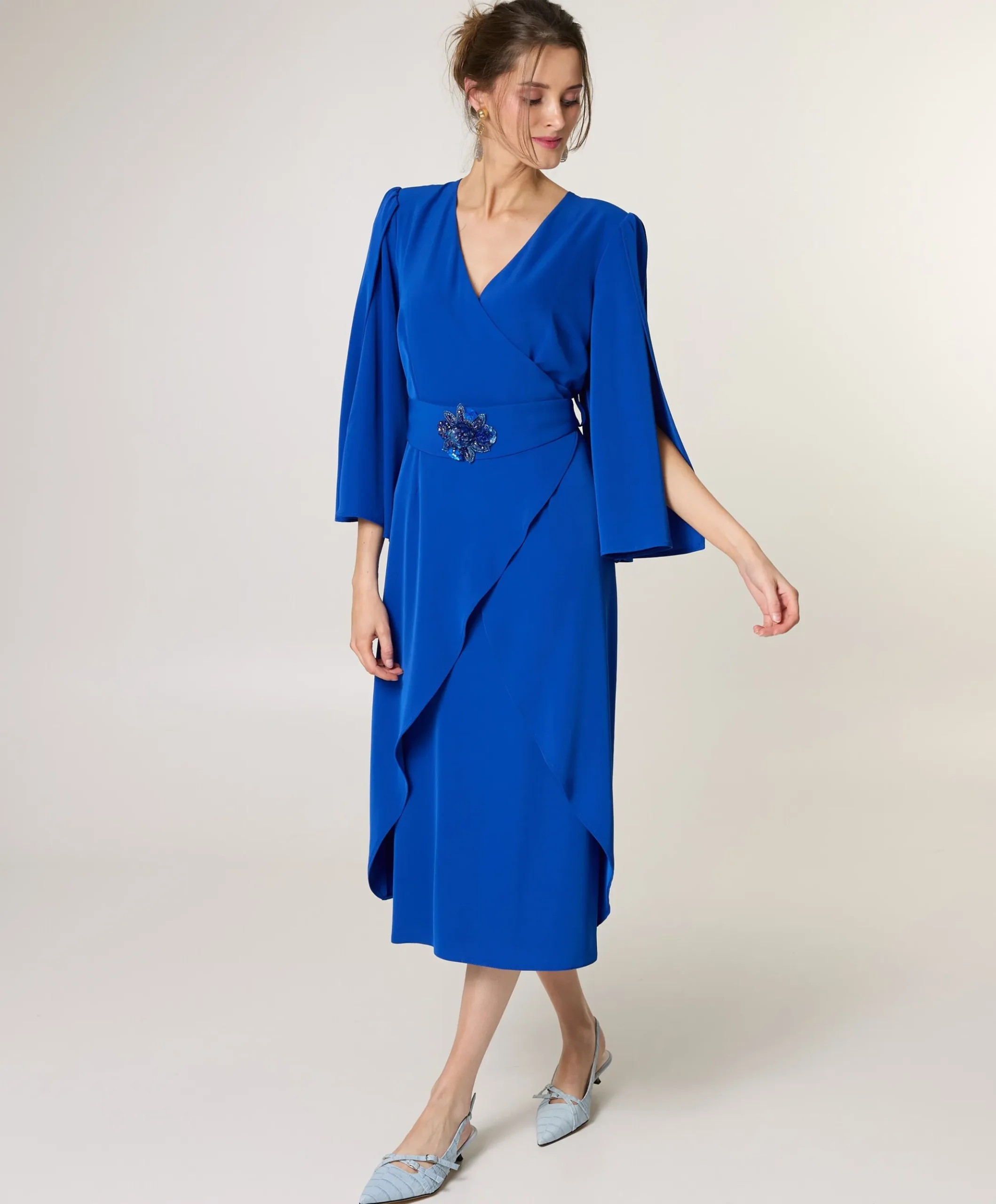 Dames jurk blauw