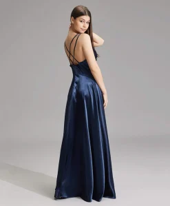 Dames jurk blauw