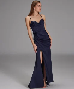 Dames jurk blauw