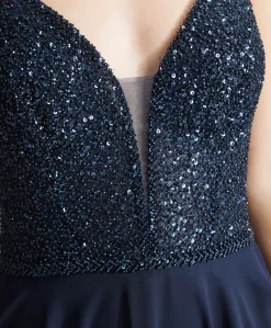 Dames jurk blauw