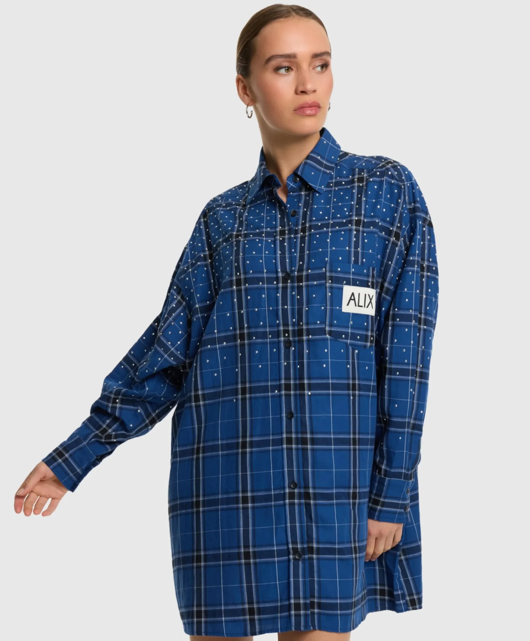 Dames jurk blauw
