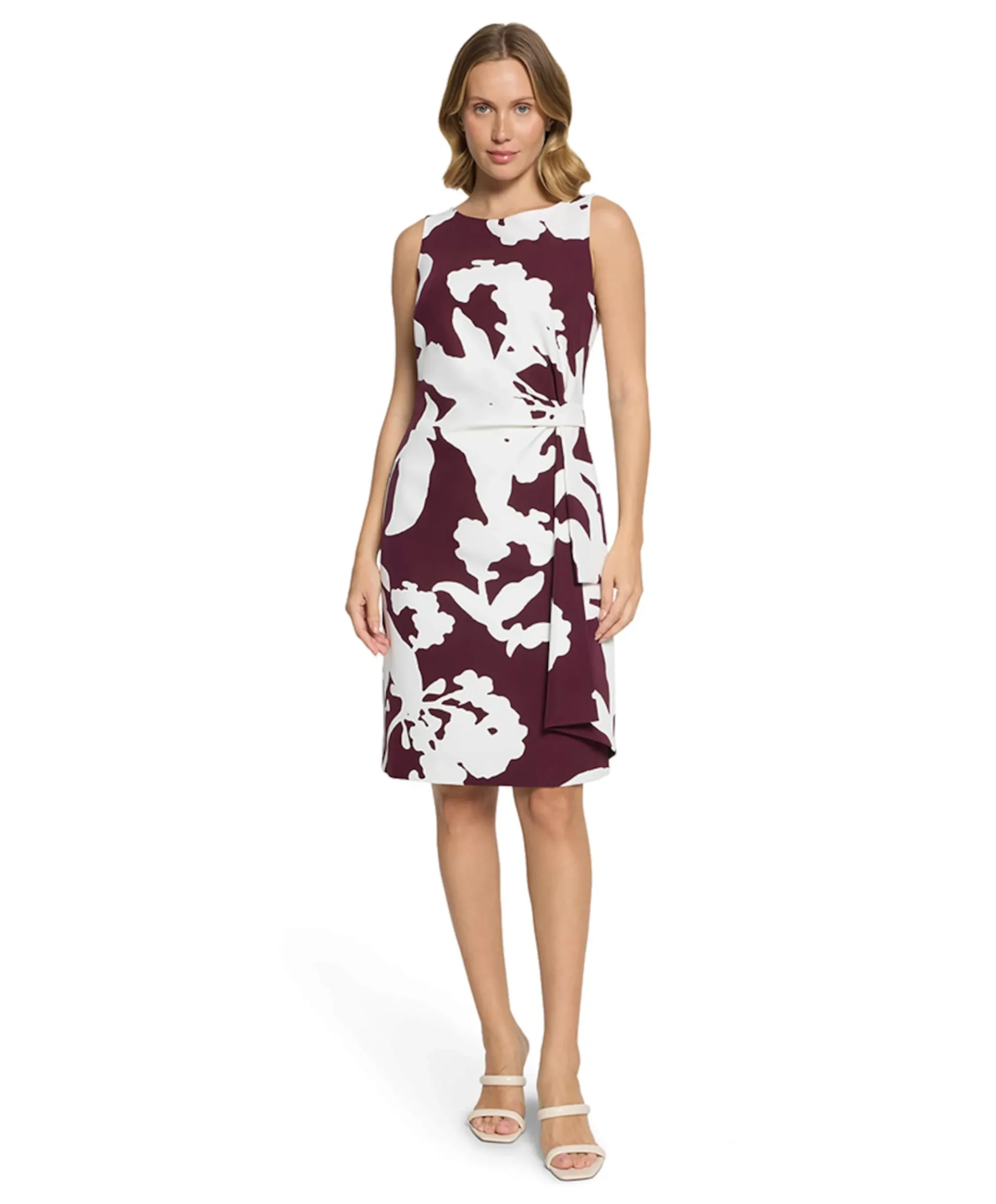 Dames jurk bordeaux