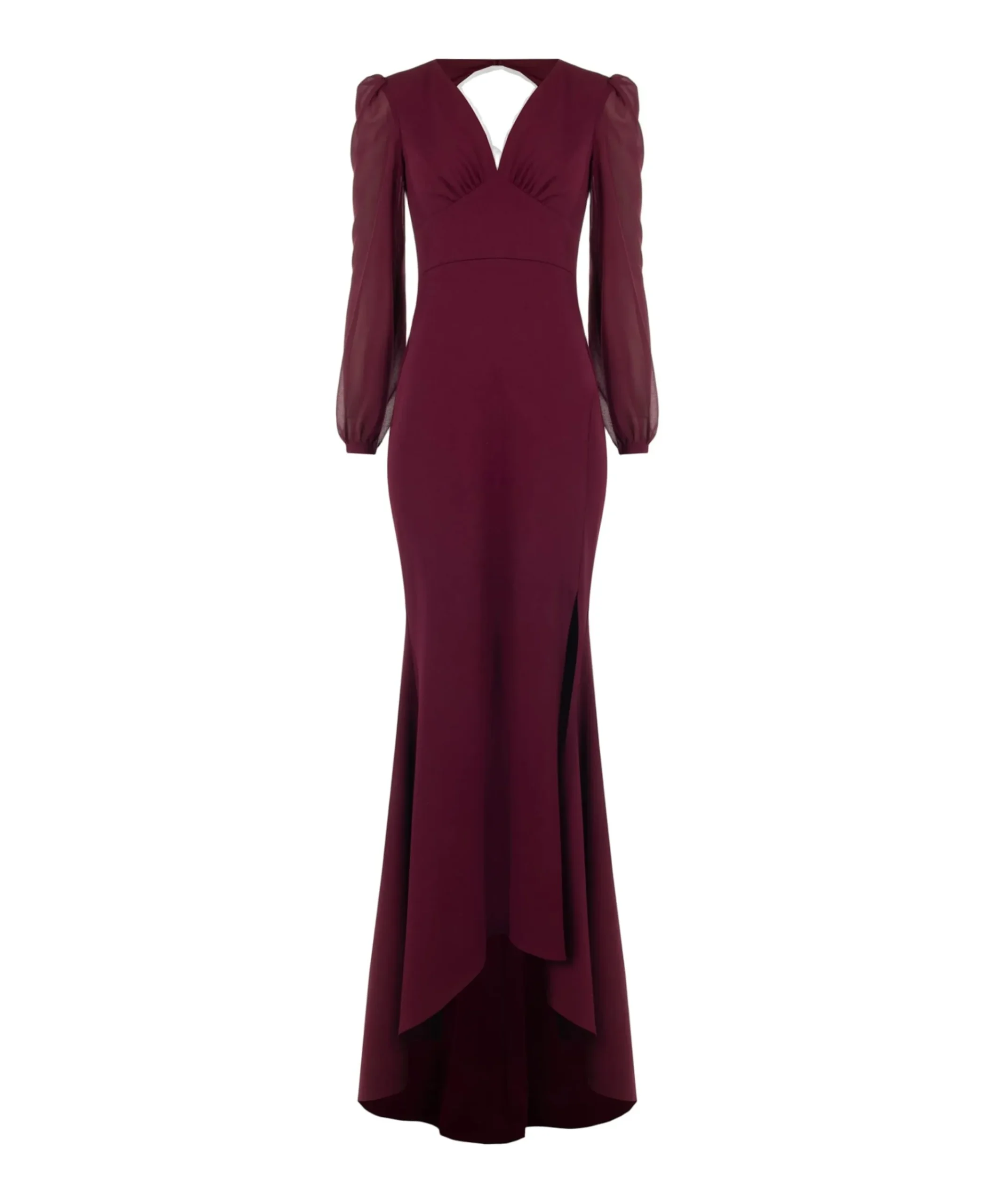 Dames jurk bordeaux