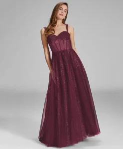 Dames jurk bordeaux