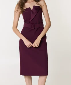 Dames jurk bordeaux