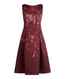Dames jurk bordeaux