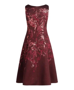 Dames jurk bordeaux
