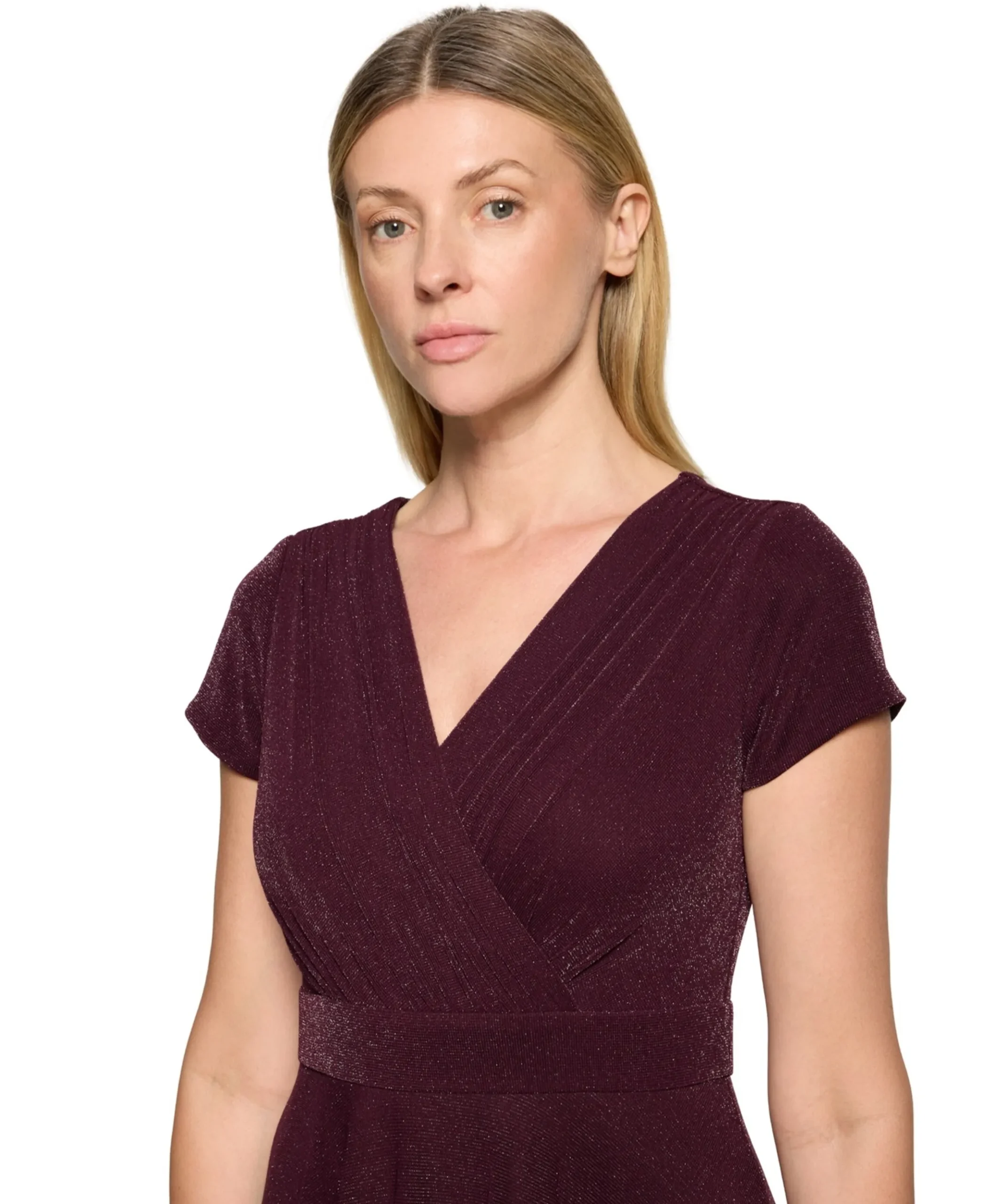 Dames jurk bordeaux