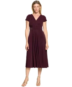 Dames jurk bordeaux