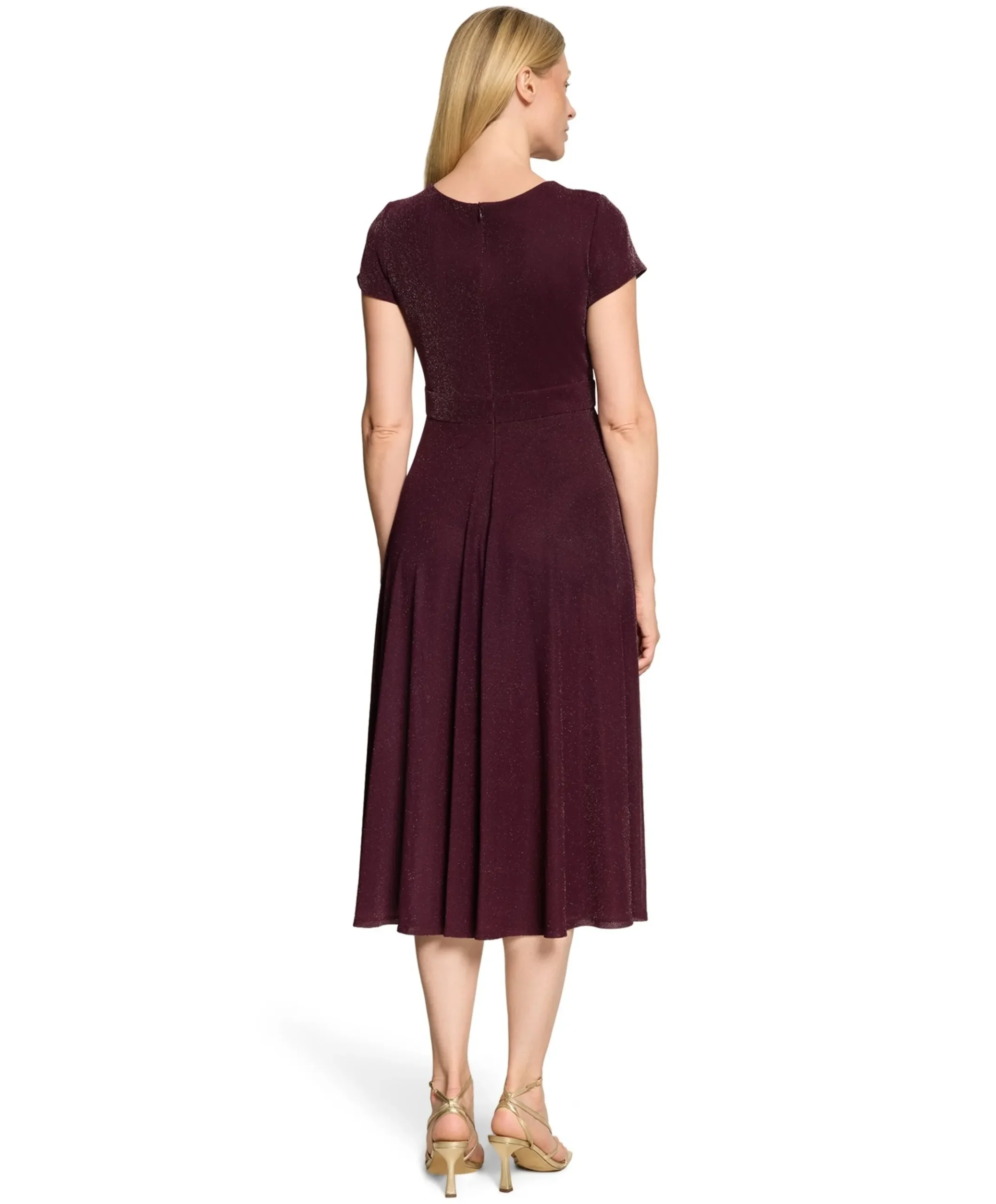Dames jurk bordeaux
