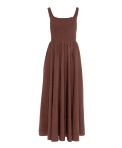 Dames jurk brique