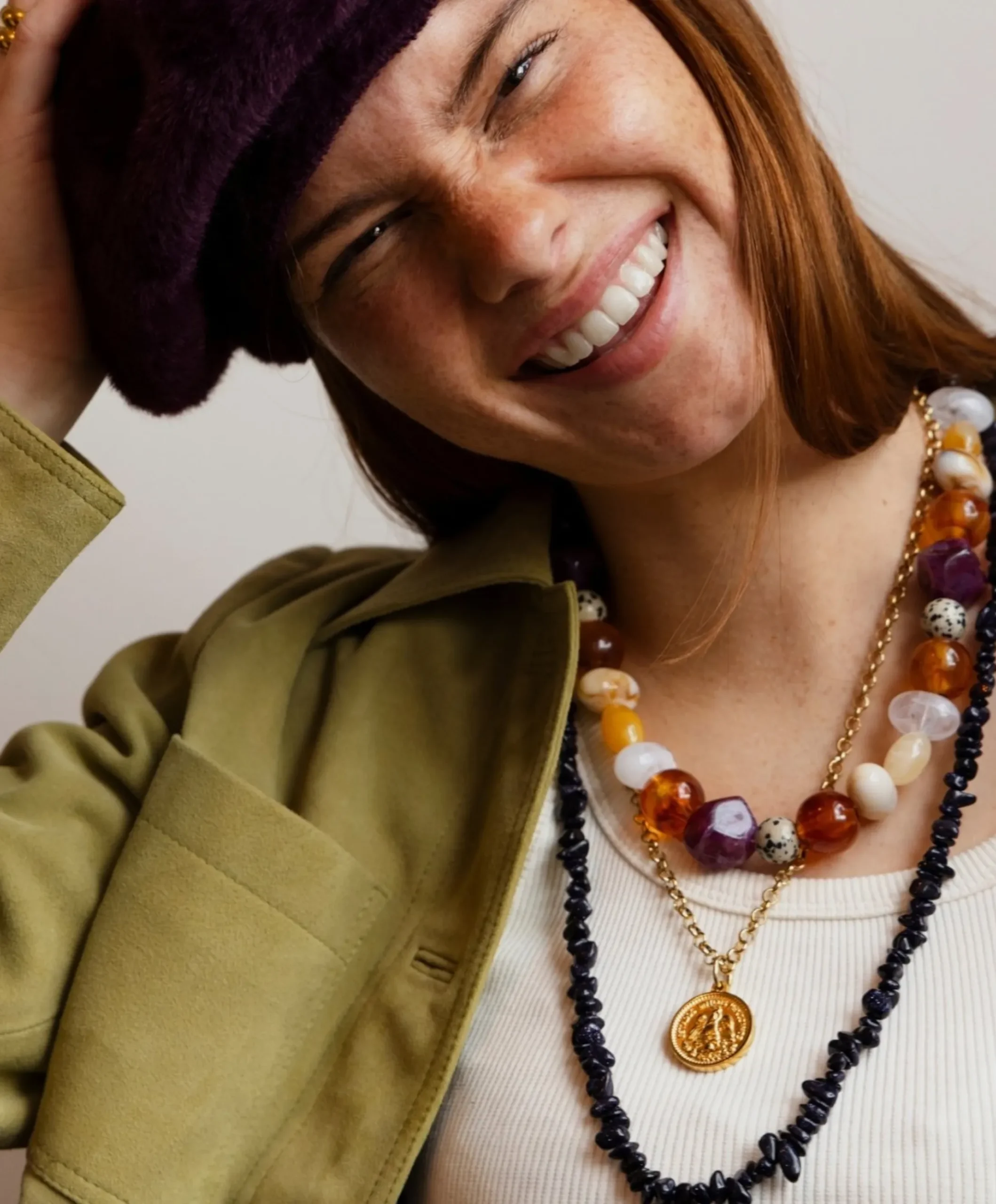 Dames ketting grijs