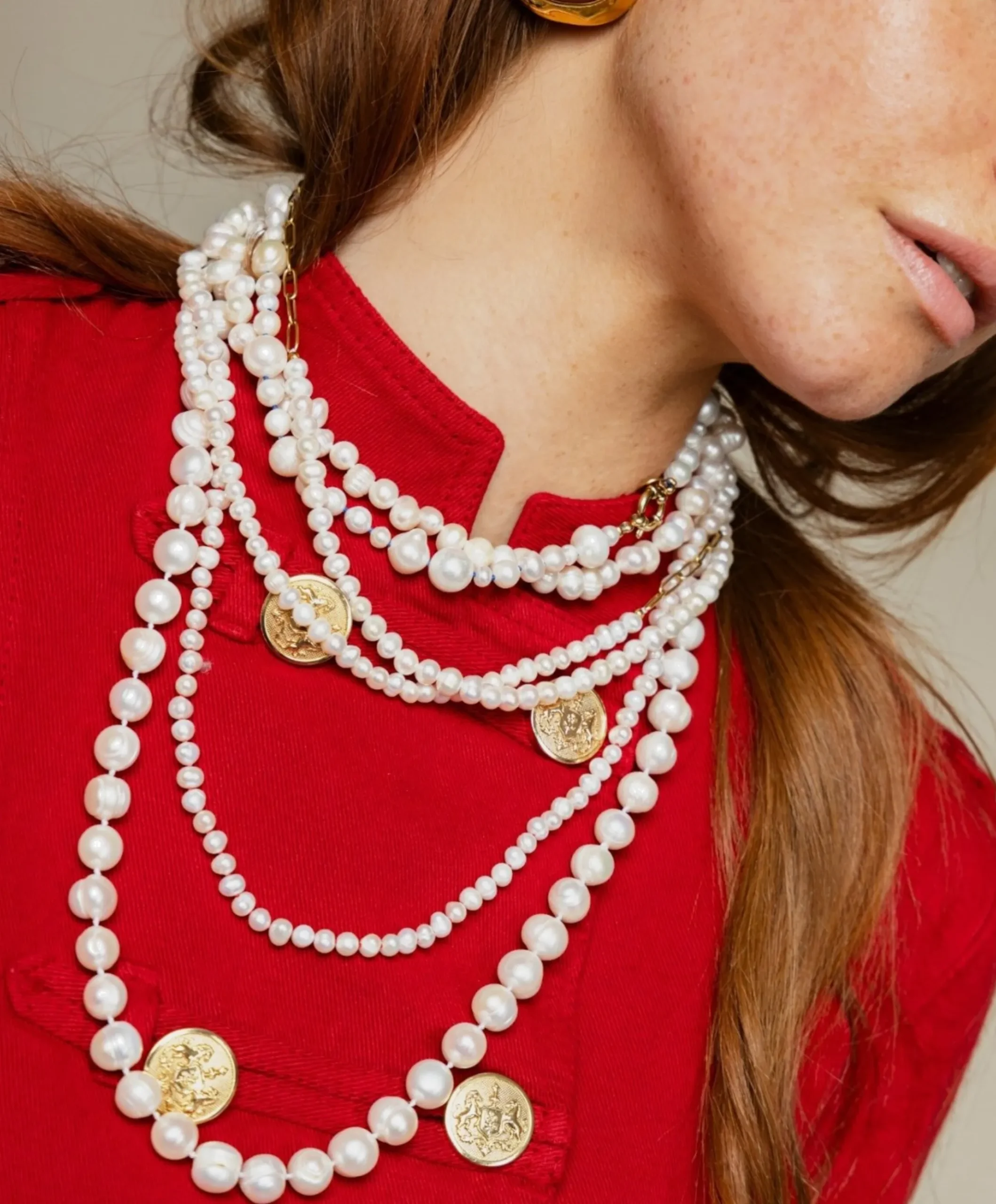 Dames ketting wit