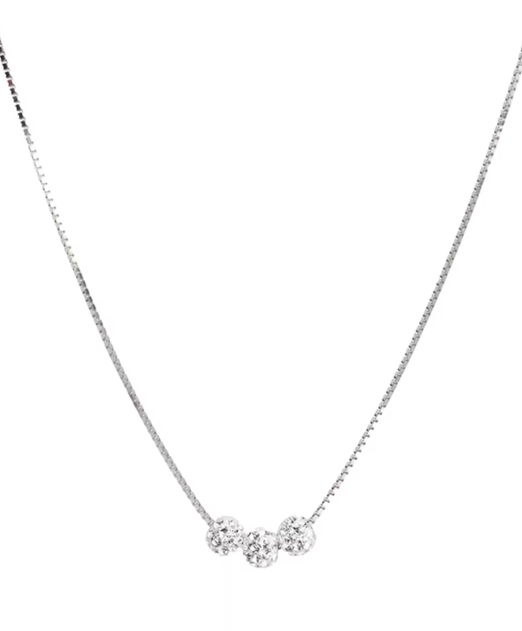 Dames ketting zilver