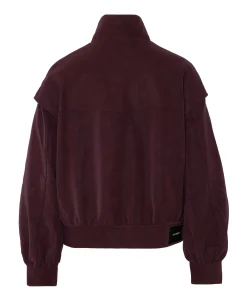 Dames leren jas bordeaux