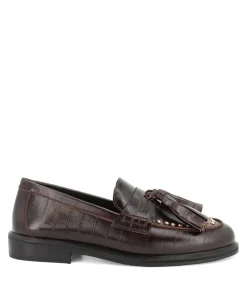 dames loafers bruin