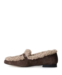 dames loafers bruin