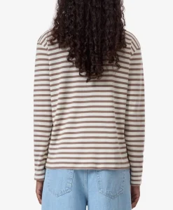 Dames longsleeve beige