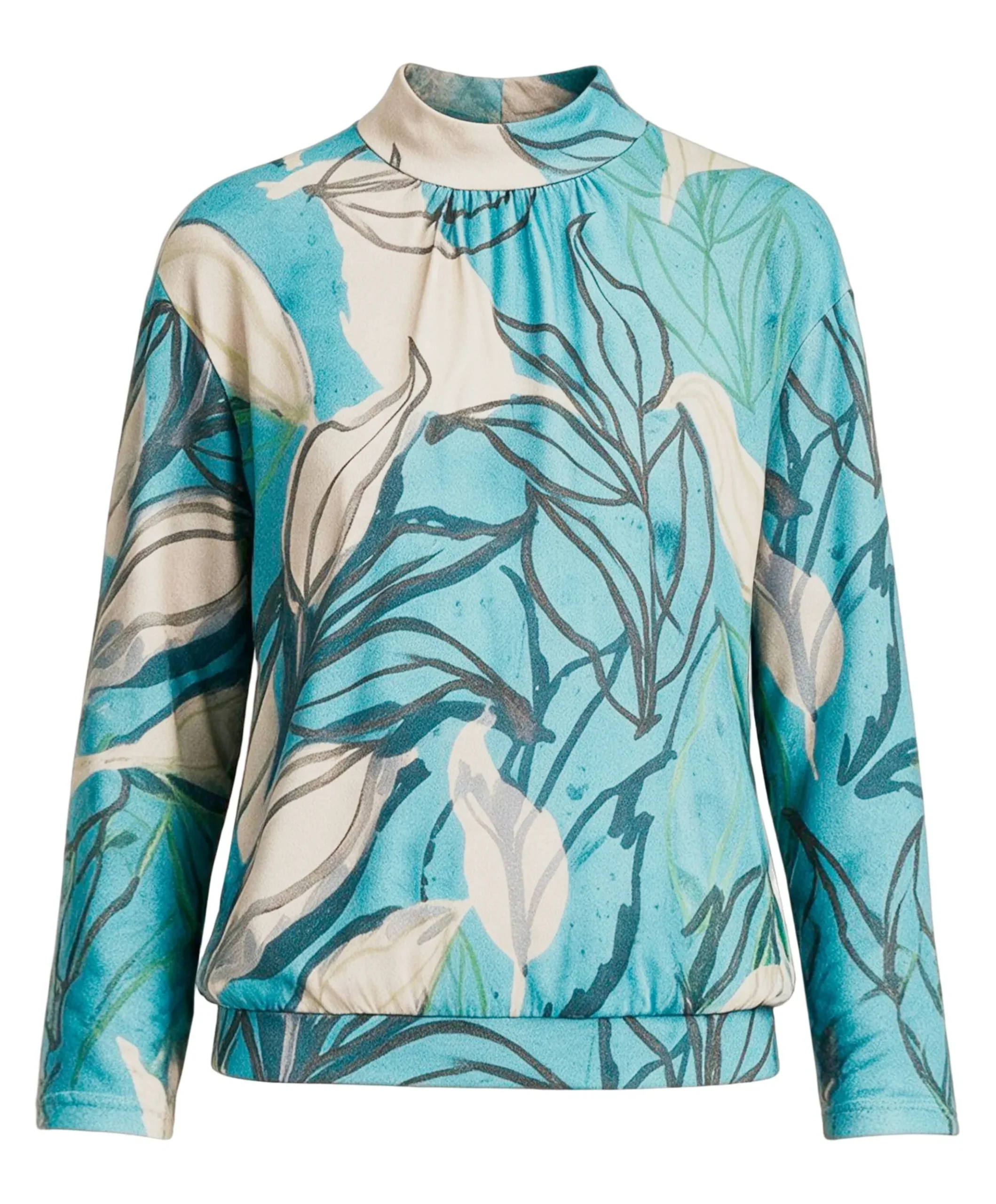 Dames longsleeve blauw