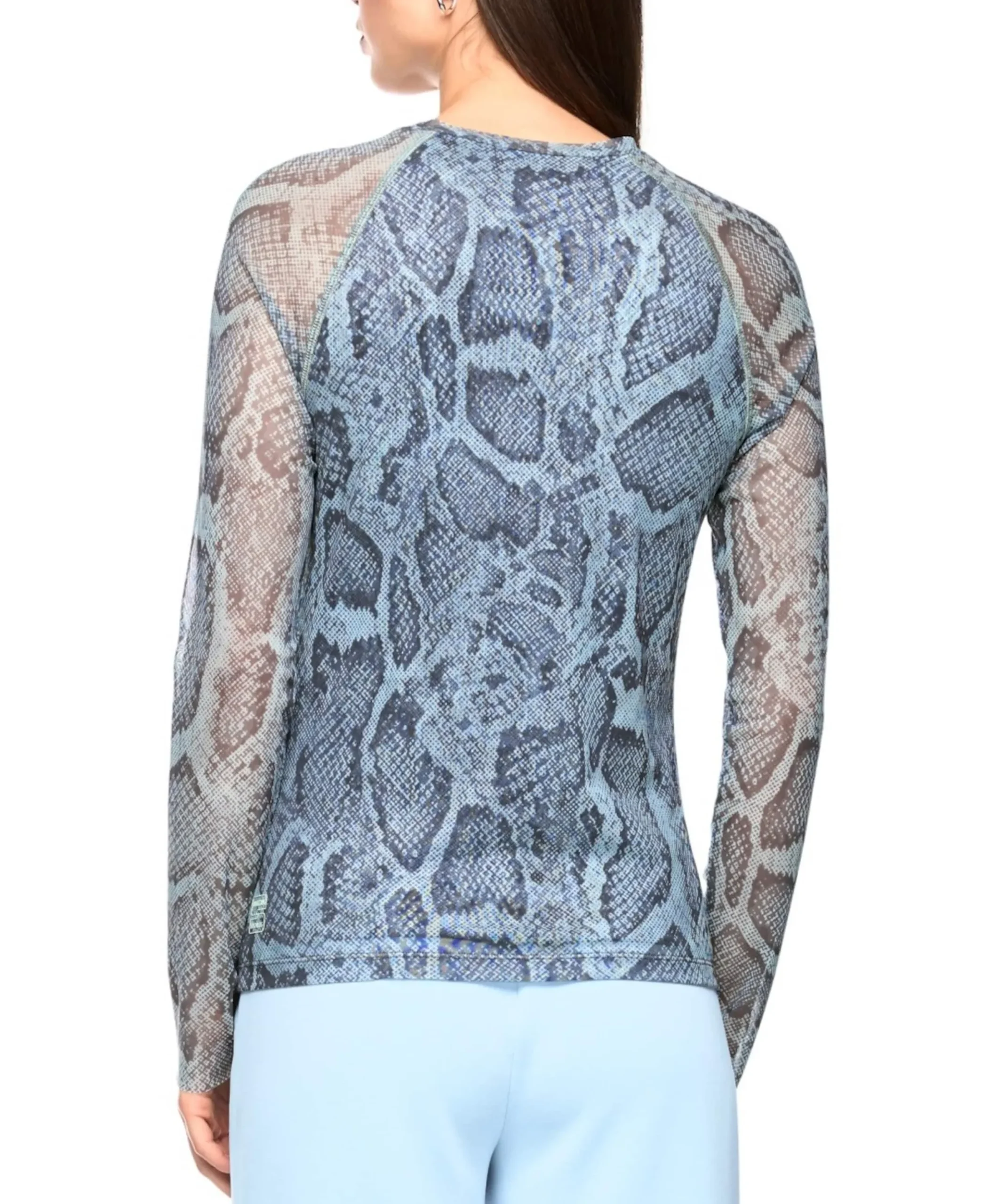 Dames longsleeve blauw
