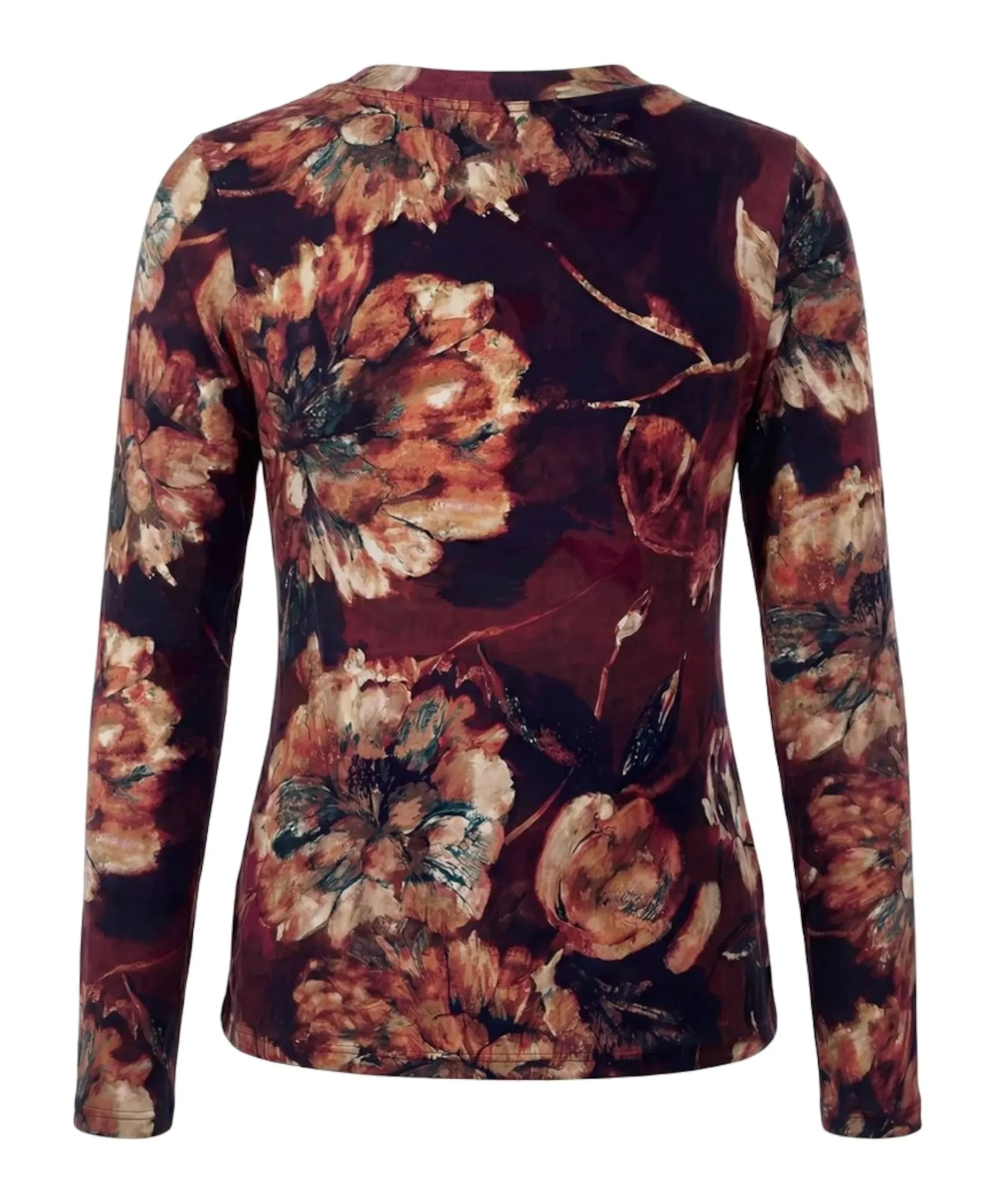 Dames longsleeve bordeaux