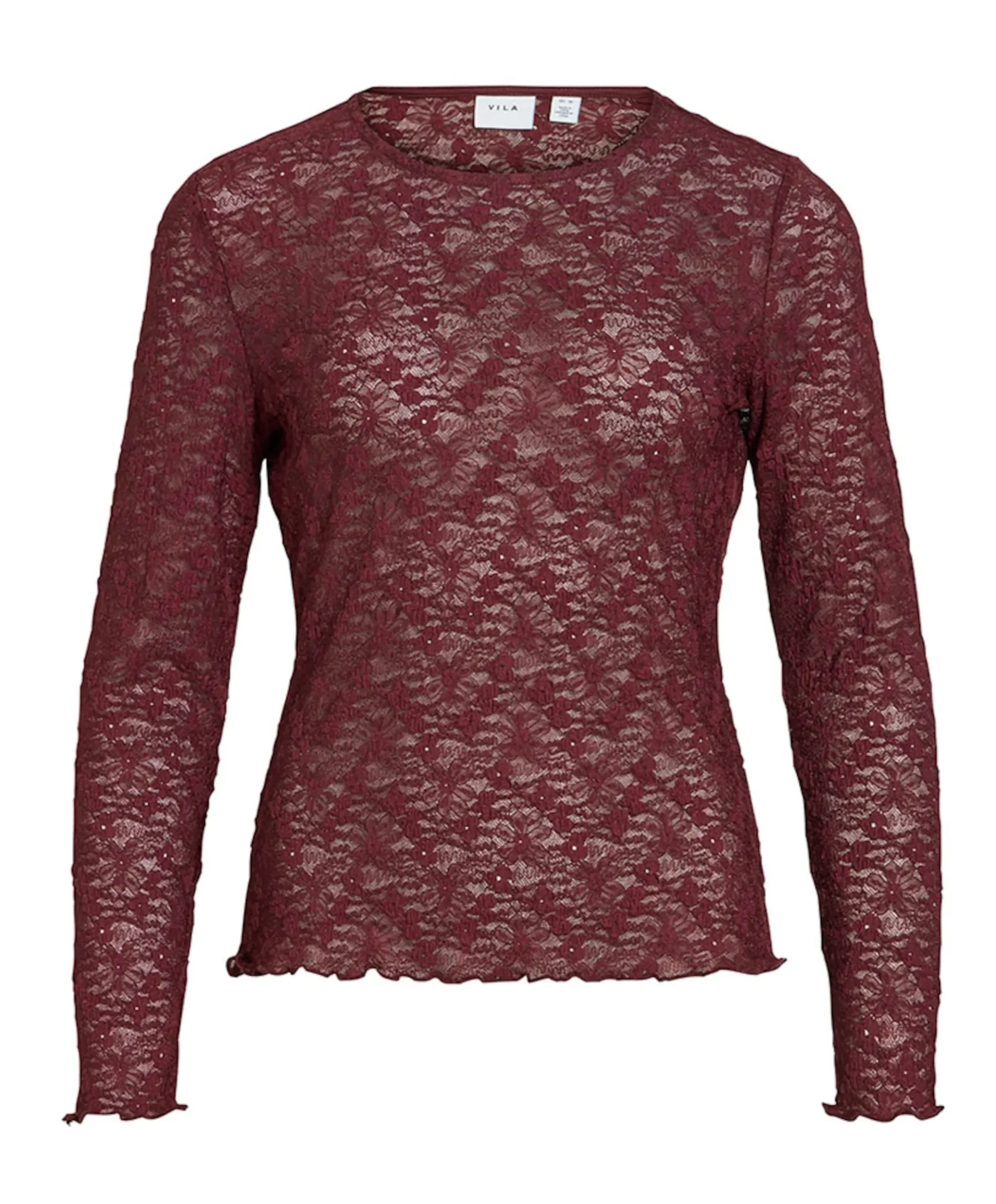 Dames longsleeve bordeaux